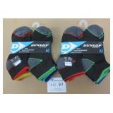 12 New Pair Dunlop Boys Size 6-8 Socks