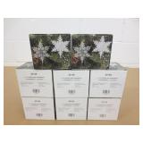 8 New Packs of 12 Snowflakes Ornaments