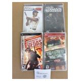 4 New Sealed PSP Games