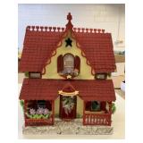 Handmade Dollhouse w/Accessories 21" x 21" x 15"