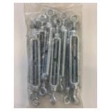 10 New 4-5" Galvanized Eye to Eye Turnbuckles