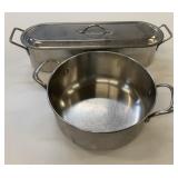 2 Stainless Steel Pot/Pans