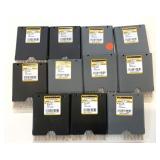 100 New 1/4" Titanium High Speed Drill Bits