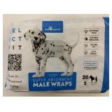 20 New Size S Super Absorbent Male Dog Wraps