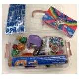 Container of Assorted New & Used Crafting Items