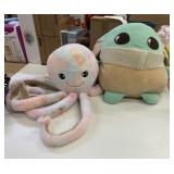 Large Octopus Stuffy & Large Yoda Squishmellow
