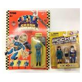 Sealed Crash Dummy & DC Rocket Figures