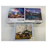 3 Open Complete 1000 Pc Puzzles