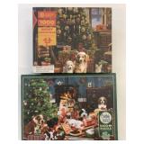 2 Open Complete Christmas 1000 Pc Puzzles