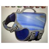 New Size XL Neoprene Blue Wave Dog Life Jacket