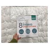 New Queen Spa Sensations 8" Hybrid Spring Mattress