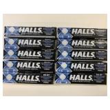 10 Packs Halls Extra Strong Menthol Lozenges