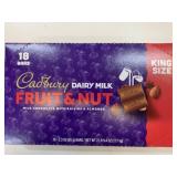 18 x 65g King Size Cadbury Fruit & Nut Milk Bars
