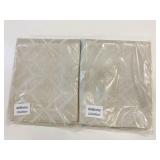 2 New Beige 48" x 96" Grommet Top Curtain Panels