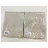 2 New Beige 48" x 96" Grommet Top Curtain Panels