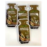 4x 30ml Herbs Golden Brown Color Shampoos