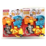 2 New WinFun 4 in 1 Jungle Joiners Infant Toys