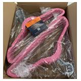 30 Pack New Pink Velvet Suit Hangers