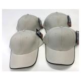 4 Nu-Fit Bright White Active Lifestyle Hats L/XL