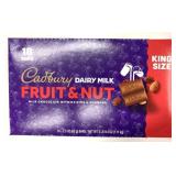 18 x 65g King Size Cadbury Fruit & Nut Milk Bars