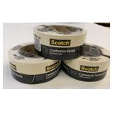 3x 60 Yard/Roll Scotch Contractor Grade Tape