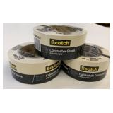 3x 60 Yard/Roll Scotch Contractor Grade Tape