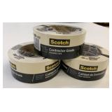 3x 60 Yard/Roll Scotch Contractor Grade Tape
