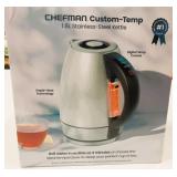 New Chefman 1.8L Stainless Steel Kettle
