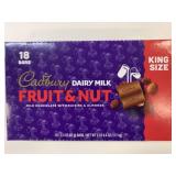 18 x 65g King Size Cadbury Fruit & Nut Milk Bars