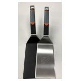 New Blackstone 2 Pc Wide Griddle Spatula SS Set