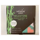 New infancie Bamboo Milestone Blanket & Card Set