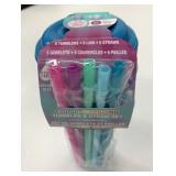 5x 354ml New TAL Colour-Changing Tumbler & Straw