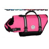 New Size L Ripstop Pink Dog Swim Life Jacket