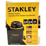 New/Open Box Stanley 3 Gal Wet/Dry Vacuum