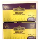 2x 25/Box Earl Grey Black True Ceylon Teas