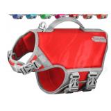 New Size M Neoprene Red Dog Life Jacket