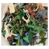 Large Storage Bag of Mini Plastic Soldiers +