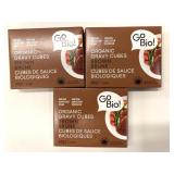 3x GoBio! Organic Brown Gravy Cubes 60g/ea