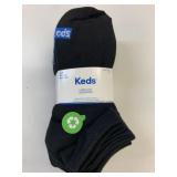 12 New Pairs Low Cut Keds Size 6-10 Black Socks