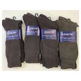 12 New Pairs Arrow Classic Dress Socks Size 7-12