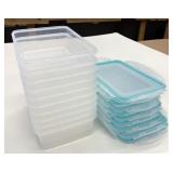 10 Storage Containers w/Snap Lids