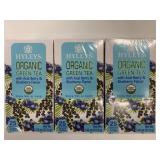 3x 25/Box Organic Green Tea w/Acai Berry &