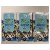 3x 25/Box Organic Green Tea w/Acai Berry &
