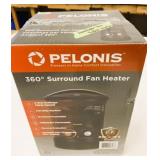 New/Open Pelonis 360 Surround Fan Heater