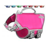 New Size M Neoprene Dog Life Jacket Raspberry