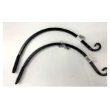 2 New Black Forged Metal Plant Brackets