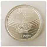 Canadian 1976 Olympic $5.00 925 Silver Coin