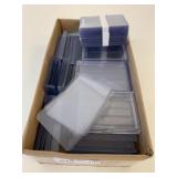 Box Lot of Collector Card Protectors/Holders