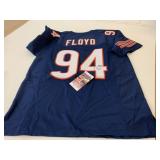 Signed w/COA Floyd Chicago Bears Jersey Size XL
