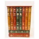 Faux Leather Book Storage Cabinet for CDs or